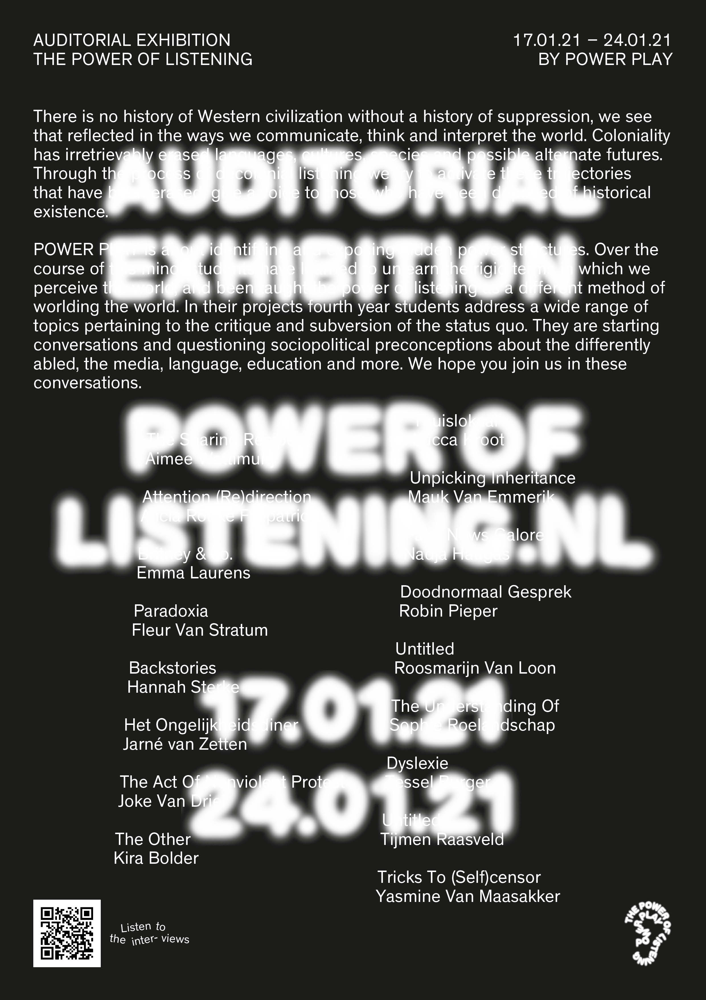 Image for Power of listening