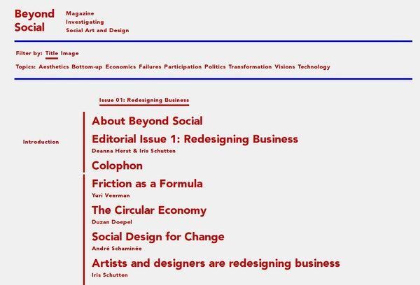 Beyond Social website front page